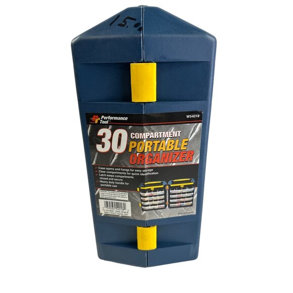 Performance Tool 30 Compartment Clear Portable Organizer With Handle - Picture 5 of 7